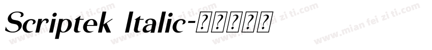 Scriptek Italic字体转换